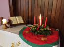 Week 1 Advent Candle in Church